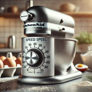 batidora kitchenaid con un simbolo de speed ilustrando Que velocidad es mejor en una batidora KitchenAid